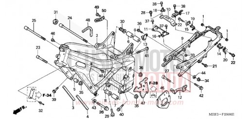 CARROSSERIE DE CHASSIS (CBR600RR3/4) CBR600RR4 de 2004